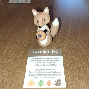 Fox Autumn Joy Inspirational Card